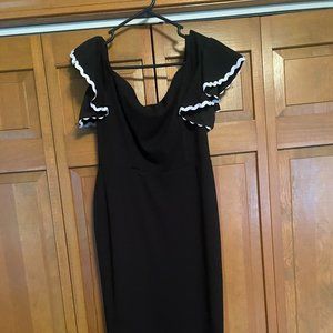 Midi off the shoulder body-con dress